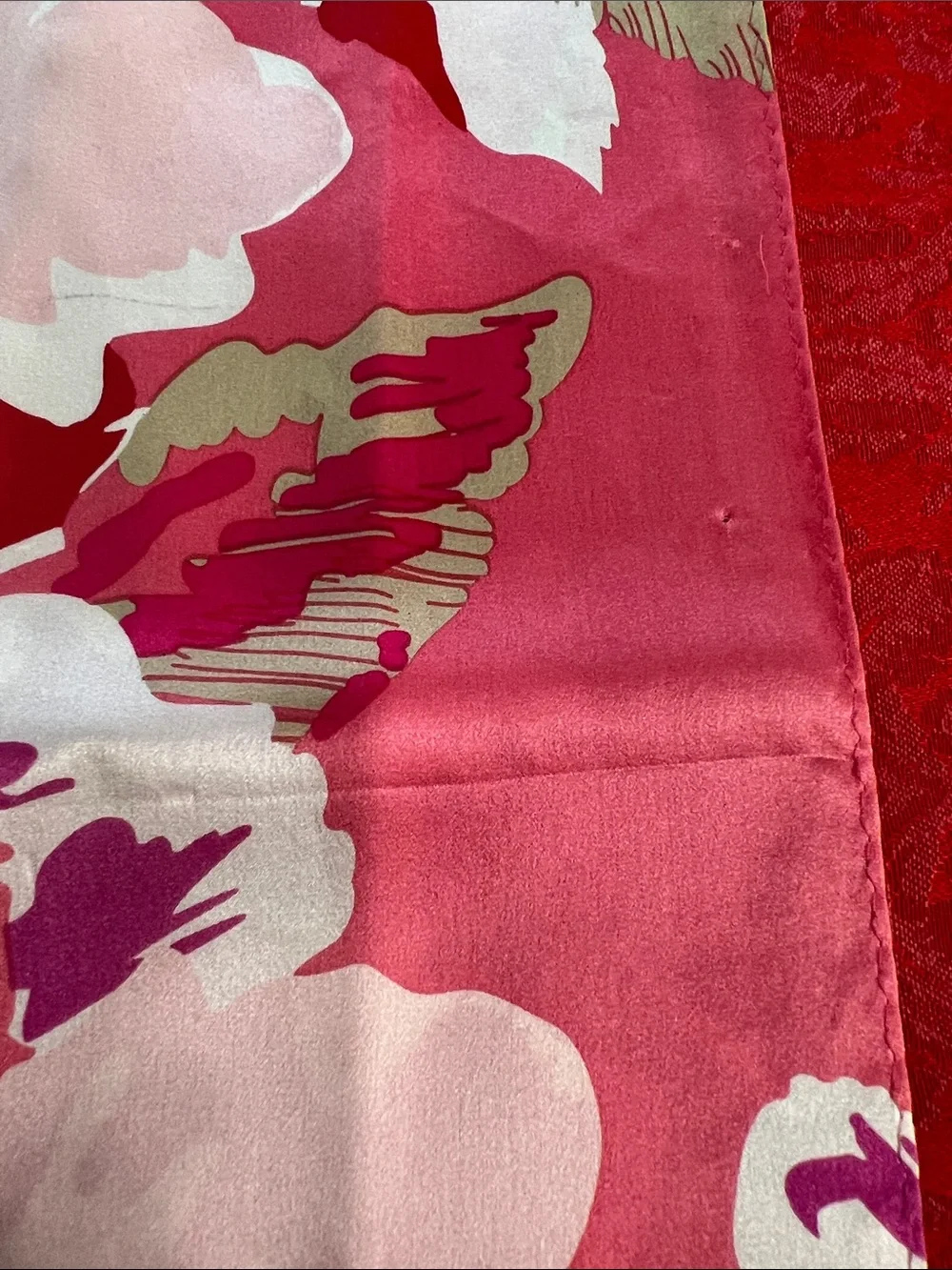 Anne Klein Pink Floral Scarf 62